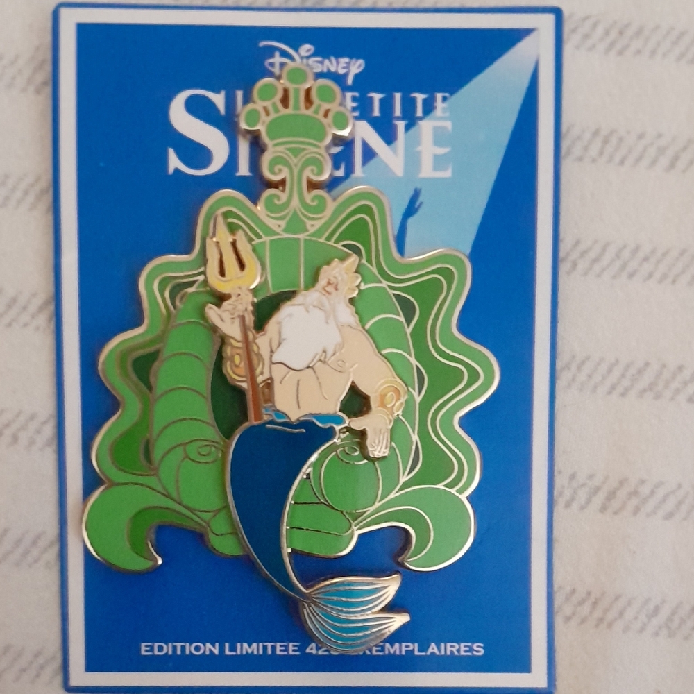 Disney Paris King Triton Pin - LE 425